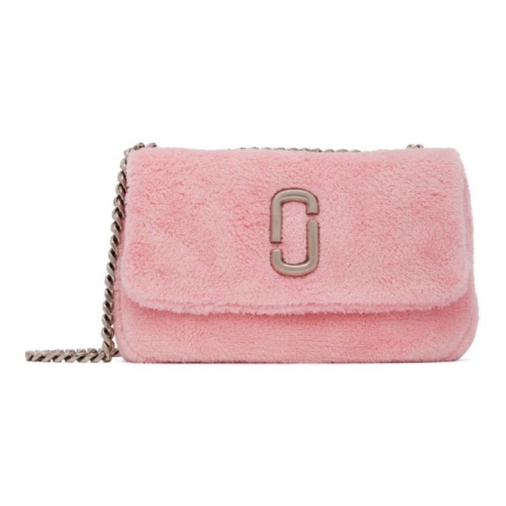 Marc Jacobs authentic Pink Faux Fur Crossbody Bag